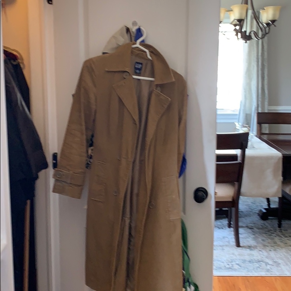 Tan gap trench coat